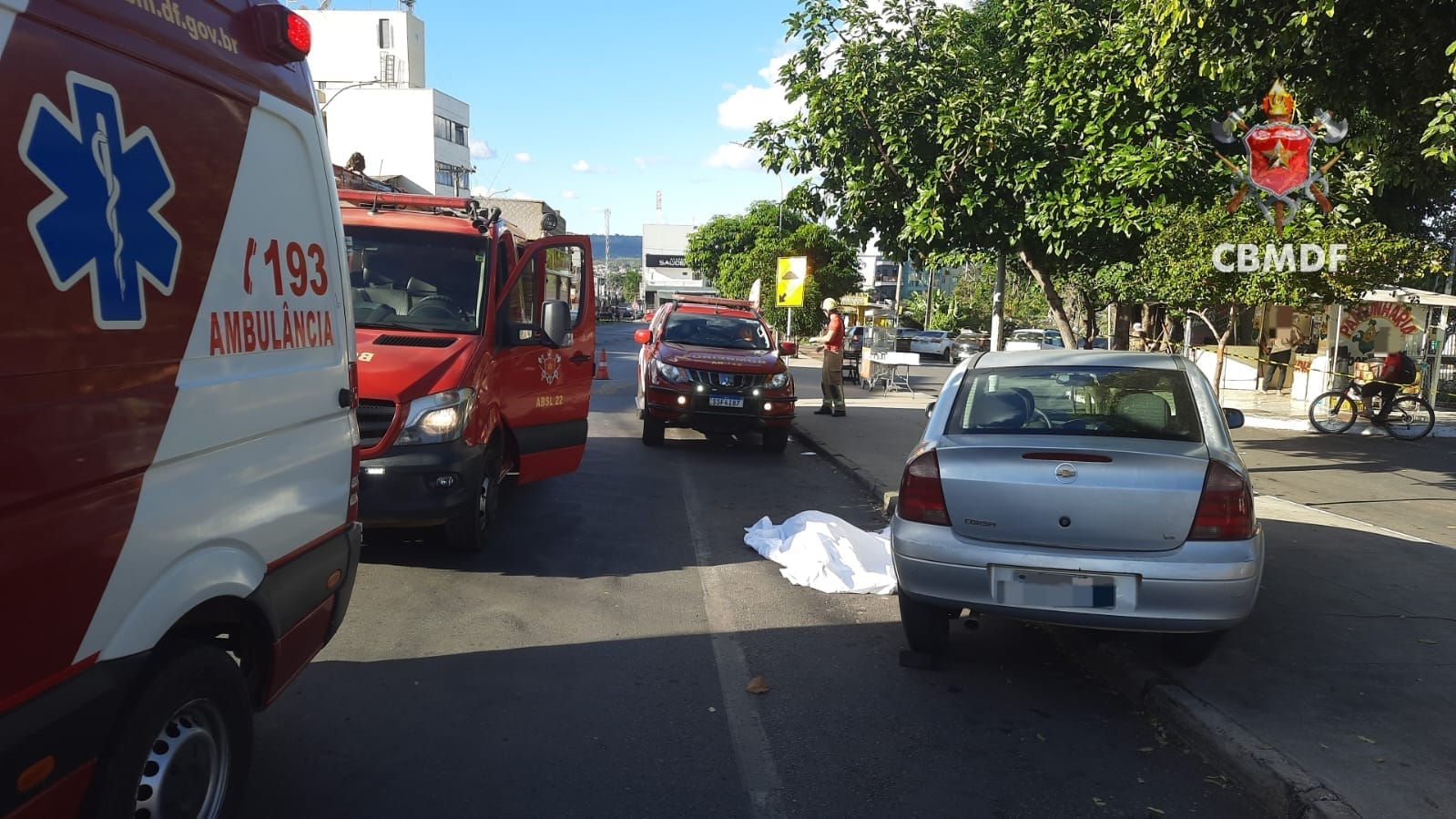 Colisão seguida de atropelamento resulta em óbito na região de Sobradinho