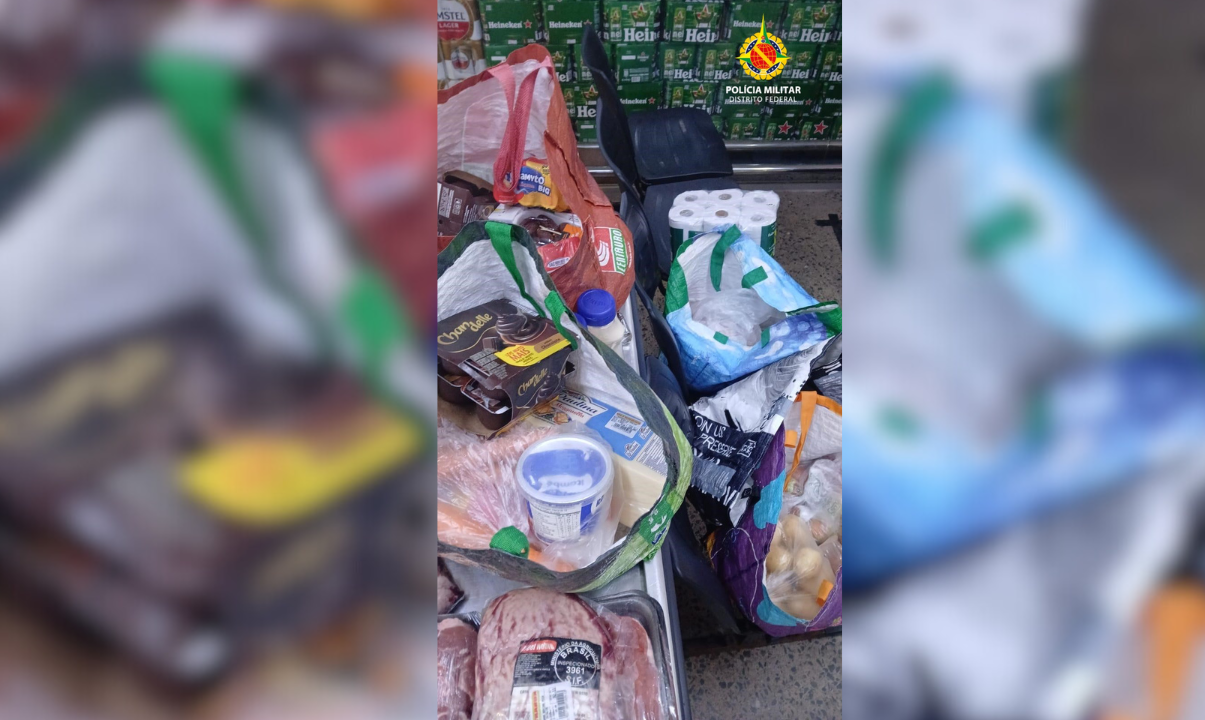 PMDF prende homem por furto de R$ 1 mil de mercadorias em supermercado no Paranoá