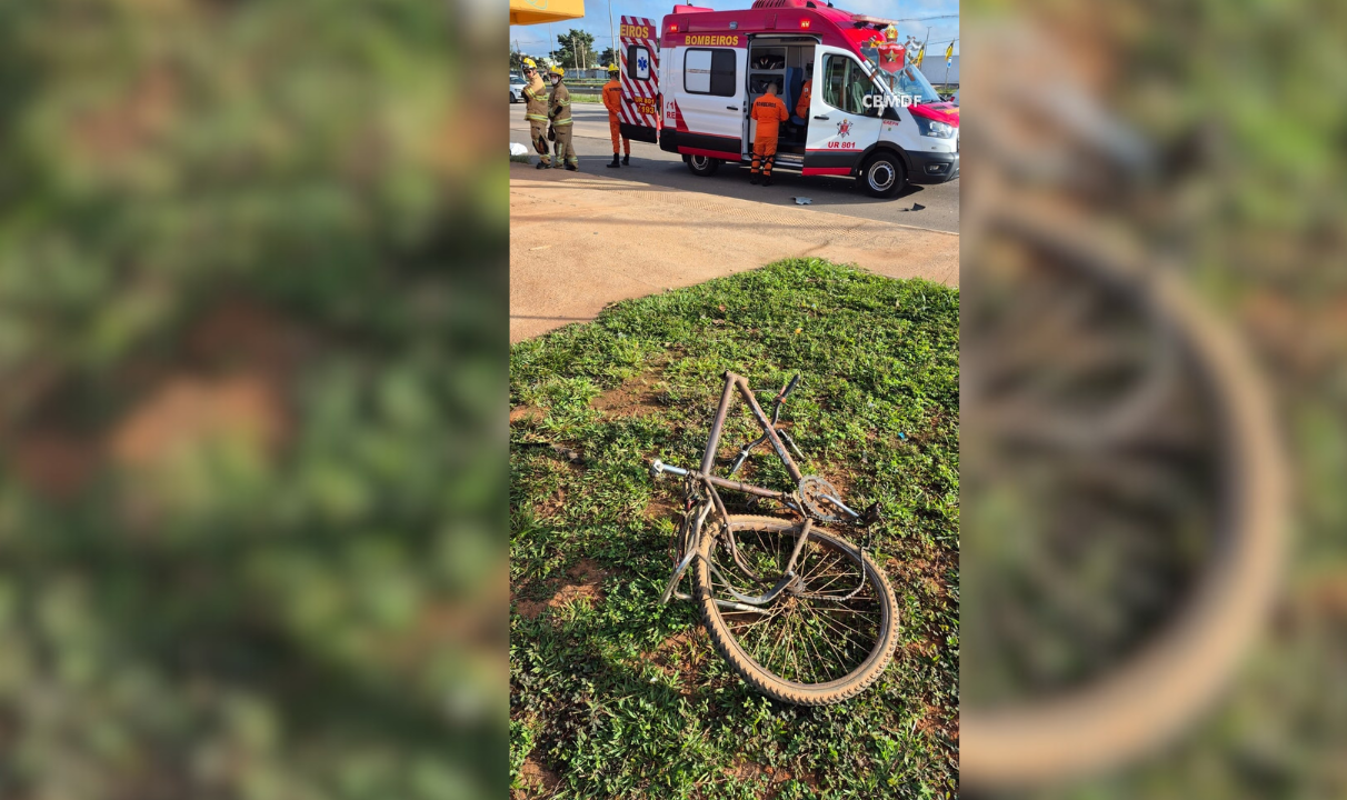 Ciclista morre atropelado na Via Estrutural