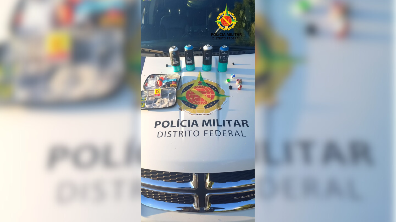 PM apreende drogas e materiais de pichação no Cruzeiro