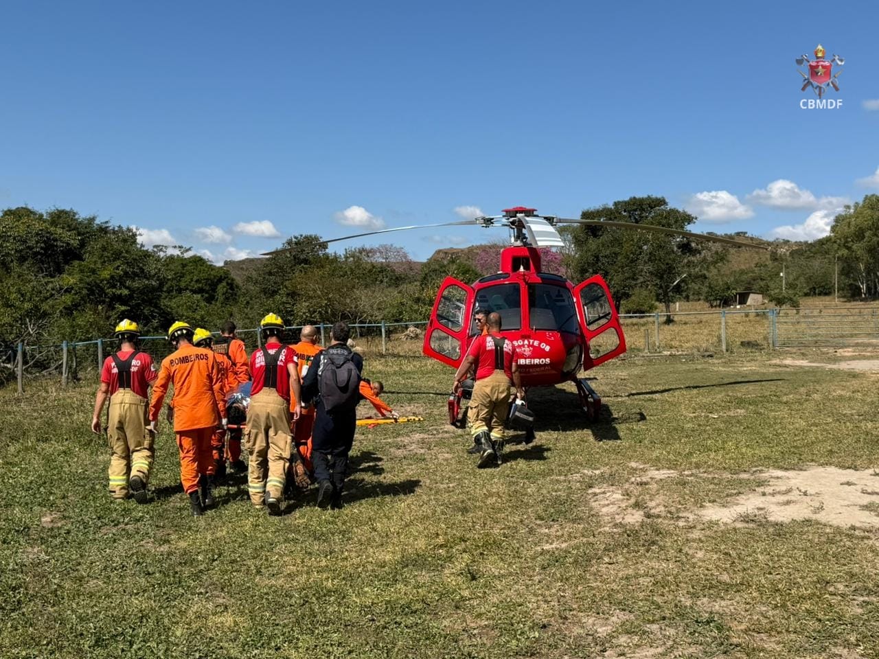 Jovem cai de cavalo em área rural de Samambaia e é levado em estado grave ao hospital
