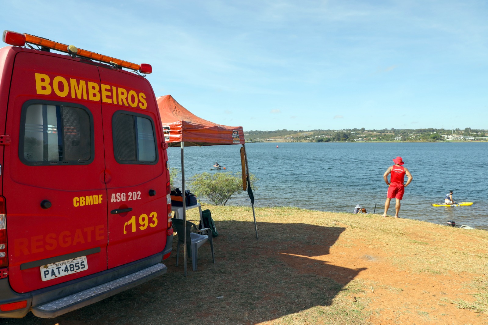 Corpo de Bombeiros reforça segurança no Lago Paranoá com novos postos de socorro